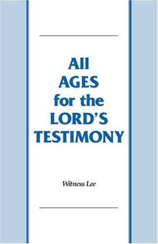 Book cover for All Ages for the Lord's Testimony