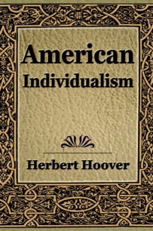 Cover of American Individualism (1922)