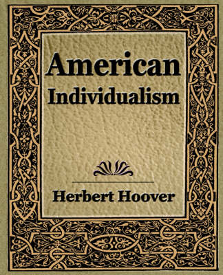 Book cover for American Individualism (1922)