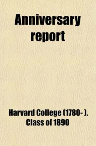 Cover of Anniversary Report (Volume 3-4)