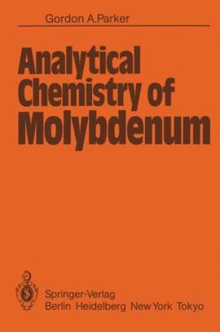 Cover of Analytical Chemistry of Molybdenum