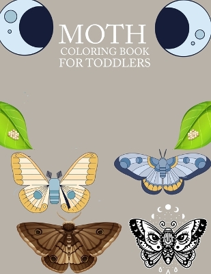 Book cover for Moth Coloring Book For Toddlers