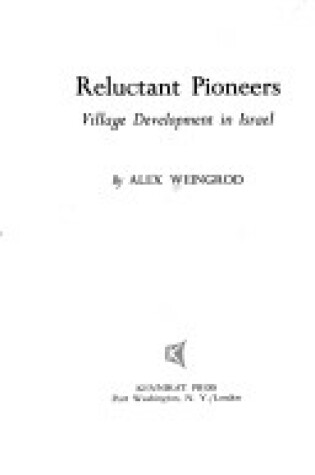 Cover of Reluctant Pioneers