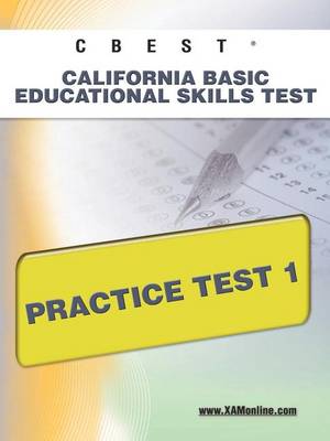 Book cover for CBEST CA Basic Educational Skills Test Practice Test 1