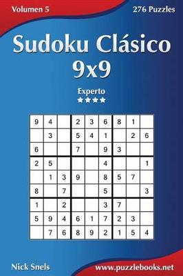 Book cover for Sudoku Clásico 9x9 - Experto - Volumen 5 - 276 Puzzles