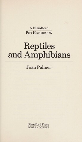 Book cover for Reptiles and Amphibians