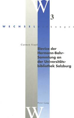 Book cover for Slavica Der Hermann-Bahr-Sammlung an Der Universitaetsbibliothek Salzburg