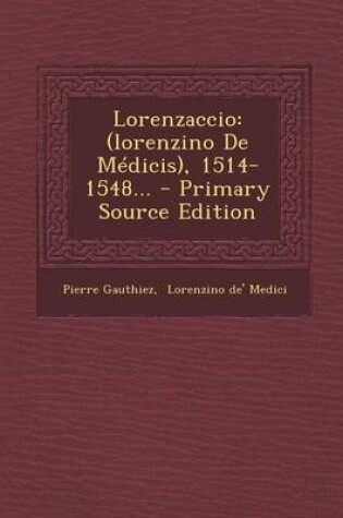 Cover of Lorenzaccio