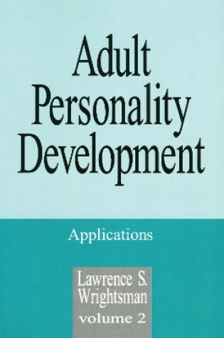 Cover of Adult Personality Development