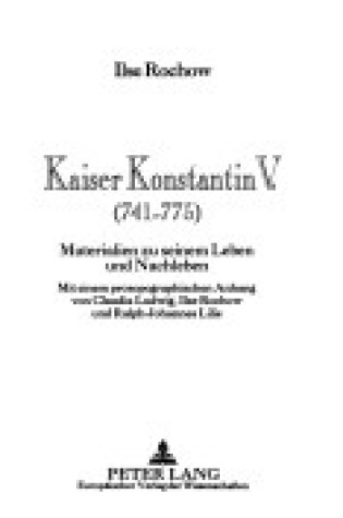 Cover of Kaiser Konstantin V. (741-775)