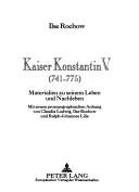 Cover of Kaiser Konstantin V. (741-775)