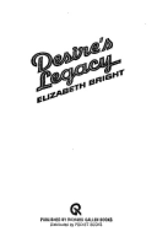 Cover of Desire's Legacy