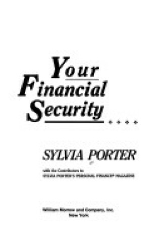 Cover of Your Financial Security