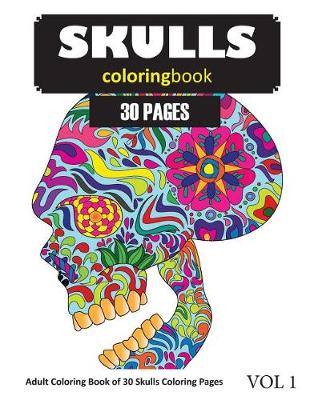 Book cover for Skulls Coloring Book