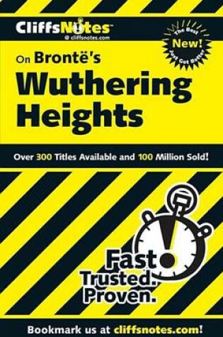 Cover of Cliffsnotes on Bronte's Wuthering Heights