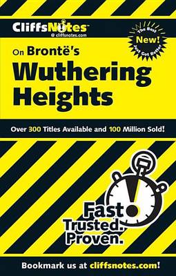 Book cover for Cliffsnotes on Bronte's Wuthering Heights