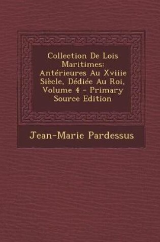 Cover of Collection de Lois Maritimes