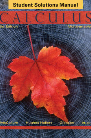 Cover of Calculus Multivariable 6E Student Solutions Manual