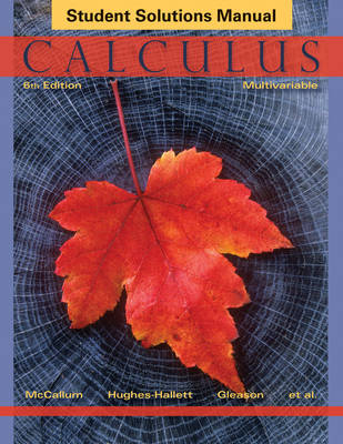 Book cover for Calculus Multivariable 6E Student Solutions Manual