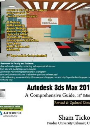 Cover of Autodesk 3ds Max 2016