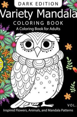 Cover of Variety Mandala Book Coloring Dark Edition Vol.3