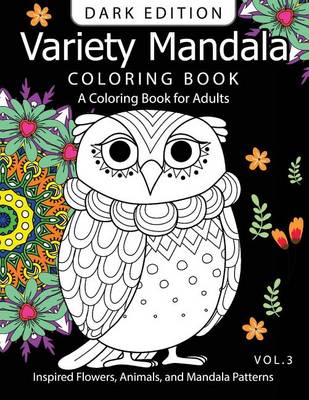 Book cover for Variety Mandala Book Coloring Dark Edition Vol.3
