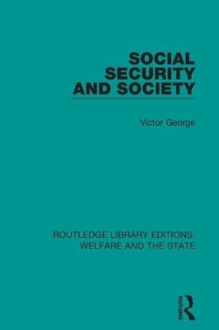 Cover of Social Security and Society