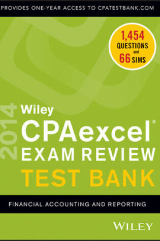 Cover of Wiley CPAexcel Exam Review 2014 Test Bank