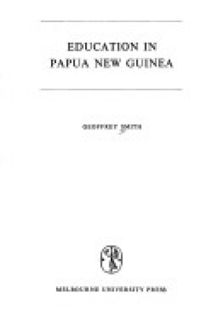 Cover of Education in Papua New Guinea