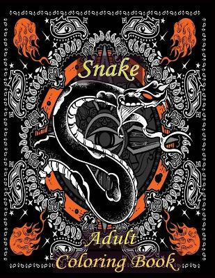 Book cover for Snake Adult Coloring Book