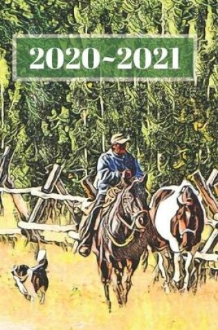 Cover of Horse Riding in Rocky Mountain Dated Calendar Planner 2 years To-Do Lists, Tasks, Notes Appointments