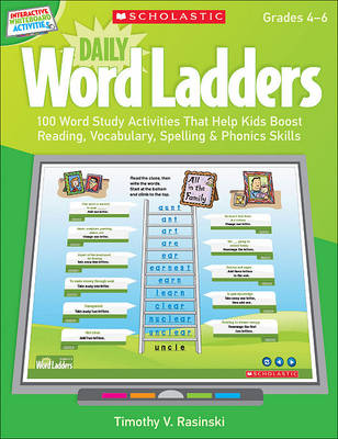 Book cover for Interactive Whiteboard Activities: Daily Word Ladders Grades 4-6