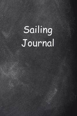 Book cover for Sailing Journal Chalkboard Design