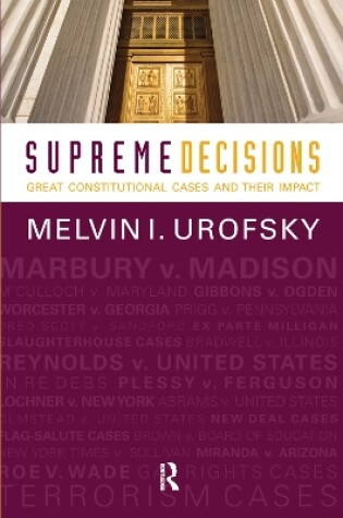 Cover of Supreme Decisions, Combined Volume