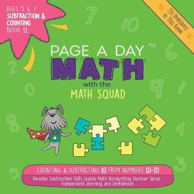 Book cover for Page a Day Math Subtraction & Counting Book 11