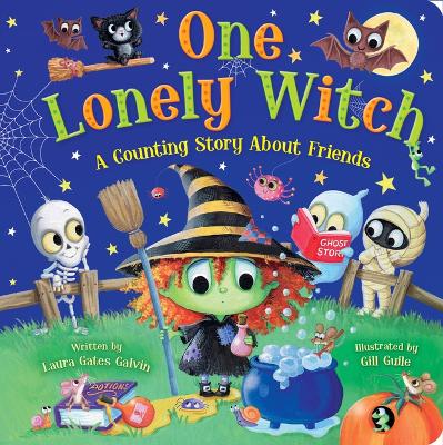 Book cover for One Lonely Witch: A Halloween Counting Story