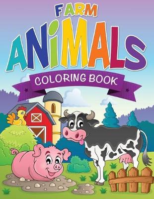 Book cover for Farm Animals Coloring Book