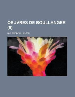 Book cover for Oeuvres de Boullanger (5)