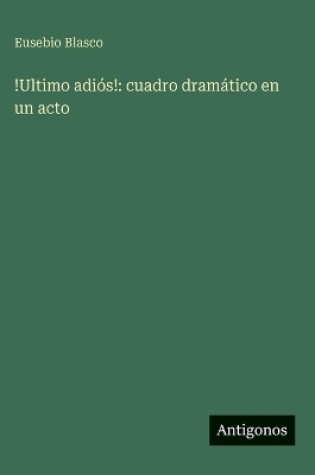 Cover of !Ultimo adi�s!