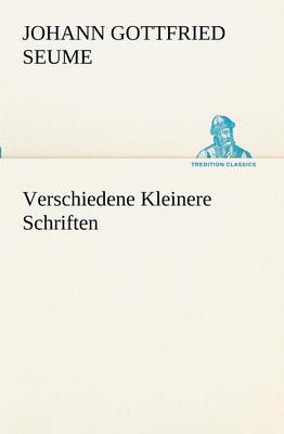 Book cover for Verschiedene Kleinere Schriften
