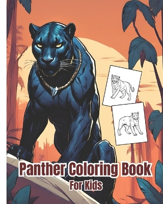 Book cover for Panther Coloring Book For Kids