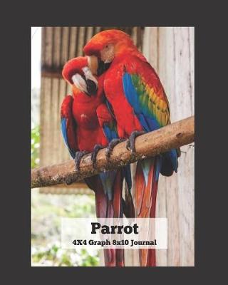 Book cover for Parrot 4x4 Graph 8x10 Journal