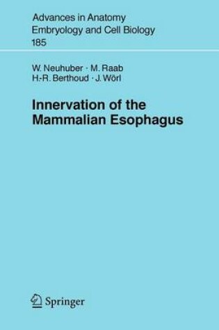 Cover of Innervation of the Mammalian Esophagus