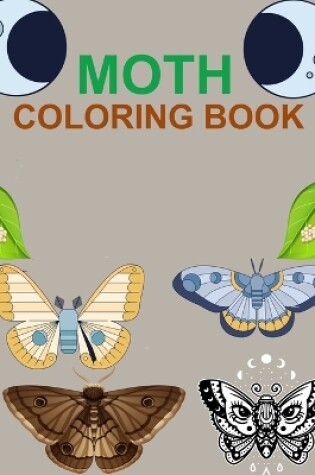 Cover of Moth Coloring Book