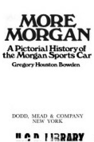Cover of More Morgan