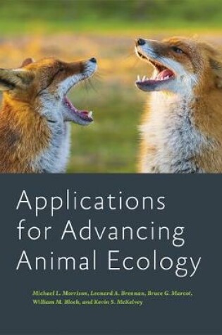 Cover of Applications for Advancing Animal Ecology