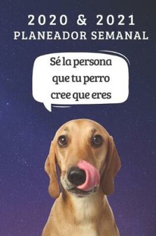 Cover of Planificador semanal de dos anos para 2020 y 2021 - Regalo Del Propietario Del Perro Jack Russell Dog - Cita Divertida Libro De Citas - Agenda De dos Anos Cuaderno