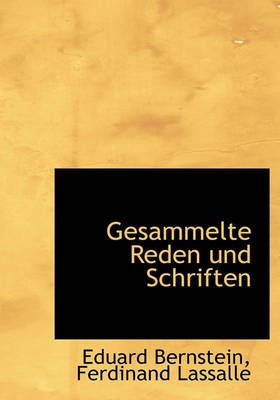 Book cover for Gesammelte Reden Und Schriften
