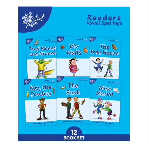 Book cover for Dandelion Readers Vowel Spellings Level 2 USA