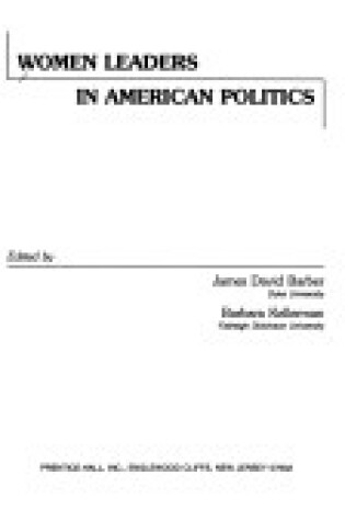 Cover of Women in American Politics